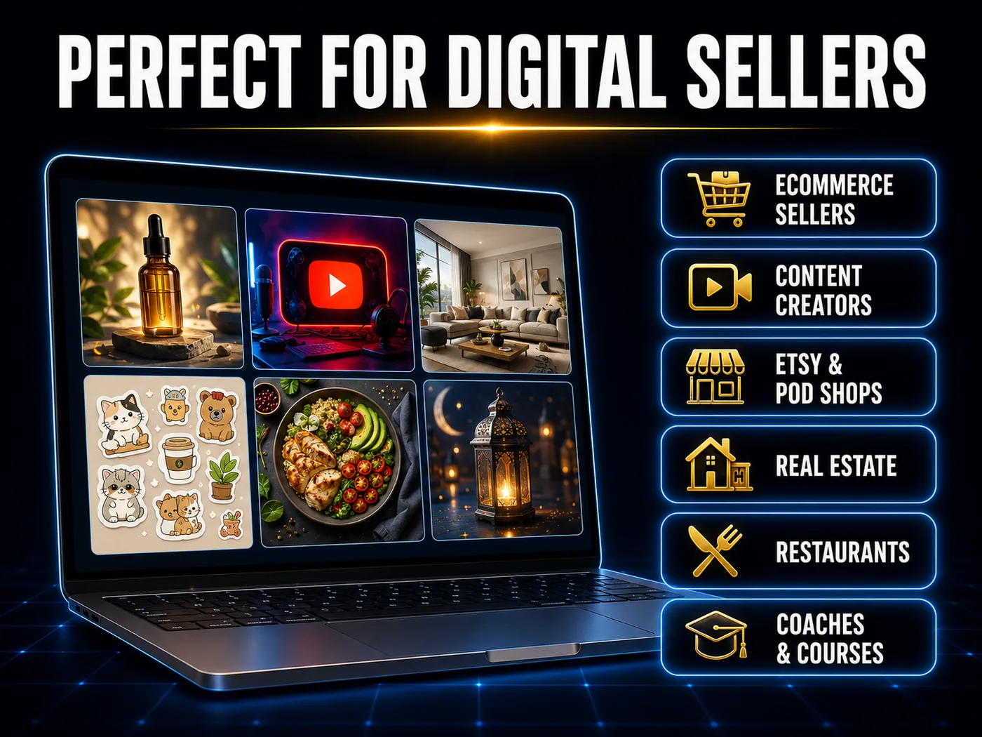 440+ AI Image Prompt Codes for Ecommerce, Social Media, Etsy (Instant Download) — view 6 of 9